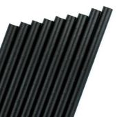 Paper Drinking Straws Black 8 Inch 20cm (Pack of 250)