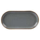 Seasons Storm Narrow Oval Plate 30 x 15cm / 12" x 6" x6