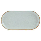 Seasons Stone Narrow Oval Plate 30cm x 6