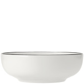 Steelite Asteria Bowl Black Rim 17.5cm/7" 980ml/34.5oz (Pack of 12)