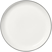 Steelite Asteria Nordic Coupe Plate Black Rim 25cm/10" (Pack of 12)
