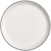 Steelite Asteria Nordic Coupe Plate Black Rim 28cm/11" (Pack of 12)