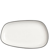 Steelite Asteria Nordic Tray Black Rim 34cm/13" (Pack of 6)