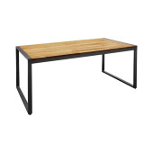 Bolero Steel & Acacia Industrial Table 1800 x 900mm