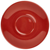 Genware Porcelain Saucer 12cm Red