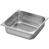 GN 2/3 Stainless Steel Gastronorm Perforated 65mm