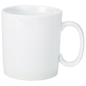 GenWare Porcelain White Straight Sided Mug 280ml/10oz (Pack of 6)