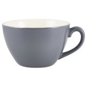 Genware Porcelain Bowl Shaped Cup 34cl Grey