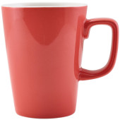 GenWare Porcelain Coral Latte Mug 340ml/12oz (Pack of 6)