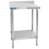 Stainless Steel Wall Food Prep Table With Splashback 600 x 600mm