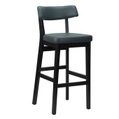 Nico Highchair Iron Grey Faux Leather with Black Frame