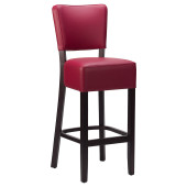 Alto FB Highchair Wine Faux Leather With Wenge Frame