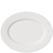 Steelite Alina White Mid Rim Oval Plate 33cm/13" (Pack of 12)