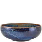 Terra Porcelain Aqua Blue Belly Bowl 20cm/8" (Pack of 3)