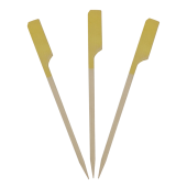 Bamboo Paddle Skewers Yellow Tip 18cm (Pack of 250)
