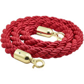 Genware Barrier Rope Brass End (For BP-RPEBP) Red