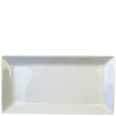 Orion White Orion Rectangular Walled Plate 25x14cm/10x5.5" (Pack of 4)