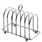 6 Slice Chrome Toast Rack