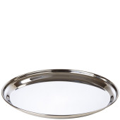 Stainless Steel Round Flat Tray 35cm