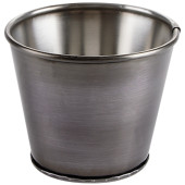 Vintage Steel Sides Bucket Antique Silver 11cm/4.3" (Pack of 6)