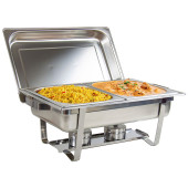 Chafing Dish Gastronorm GN 1/1 9 Litre Stainless Steel & 2x Gastronorm GN 1/2 65mm - Food