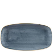 Churchill SBBSXO141 Stonecast Blueberry Oblong Chefs Plate 13.87x7.37"