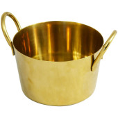 Stainless Steel Charlotte Pan with Handles Gold 10cm
