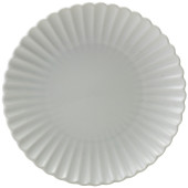 Incise Porcelain Scalloped Coupe Plate 20cm/8" (Pack of 6)