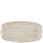 Churchill Stonecast Canvas Natural Chefs Oblong Plate 29.8 x 15.3cm/11.6875 x 6" (Pack of 12)
