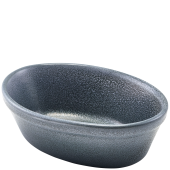 Forge Graphite Stoneware Oval Pie Dish 16cm (Pack of 6)