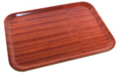 Small Darkwood Mahogany Service Tray 36 x 28cm