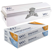 Wrapmaster Duo Dispenser + 3x 50 Meter Wrapmaster Baking Parchment & 3x 90 Meter Wrapmaster Foil Refills (45cm)