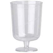Disposable Plastic Wine Glass 210ml/7.4oz CE/UKCA Marked Lined 175ml (Pack of 612)