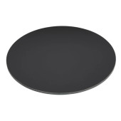 Bolero Matte Black Round Outdoor Table Top 600mm