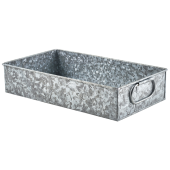 Genware Galvanised Steel Display Tray GN1/3 - Side