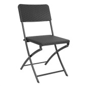 
Bolero Rattan Folding Chair Black (Pack of 2)
