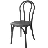 Bolero Soho Bentwood Style Resin Chairs Black (Pack of 4)