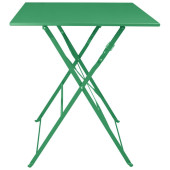 Bolero Perth Forest Green Pavement Style Square Table 600mm