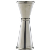 Genware Cocktail Jigger Measure 15ml 25ml 35ml 50ml Stainless Steel