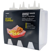 Sauce Bottle Clear 12 oz (Pack of 6)