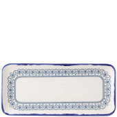 Dudson Harvest Mediterranean Moresque Organic Coupe Rectangular Platter 15.8 x 34.9cm/6.25 x 13.75" (Pack of 6)