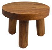 Acacia Wood Round Buffet Cake Stand 20cm