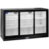 Prodis NT3BS-HC Triple Sliding Door Black Bottle Cooler