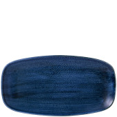 Churchill Stonecast Plume Ultramarine Chefs Oblong Plate 13.875X7.375 Ich (Pack of 6)