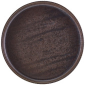 Terra Porcelain Black Fluted Presentation Plate 26cm/10" (Pack of 6)