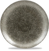 Churchill Studio Prints Raku Quartz Black Coupe Plate 26cm/10.19" (Pack of 12)