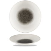 Churchill Bamboo Quartz Black Deep Coupe Plate 10.62"