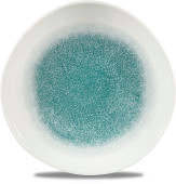 Studio Prints Raku Jade Green Round Trace Plate 11.25"