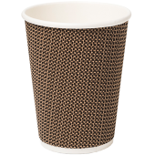 Disposable Paper Cup Ripple 340ml/12oz VIP (Pack of 500)