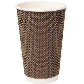 Disposable Paper Cup Ripple 453ml/16oz VIP (Pack of 500)